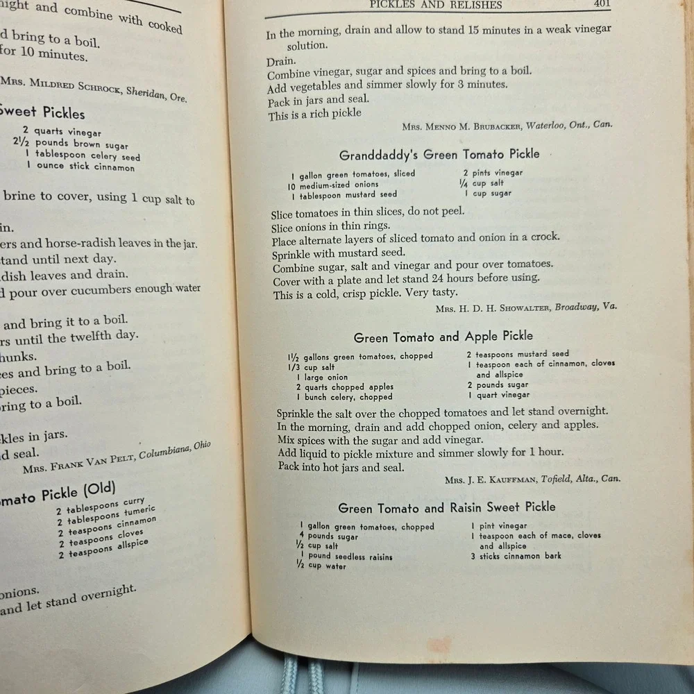 Mennonite Community Cookbook Mary Emma Showalter 1951 Hardcover